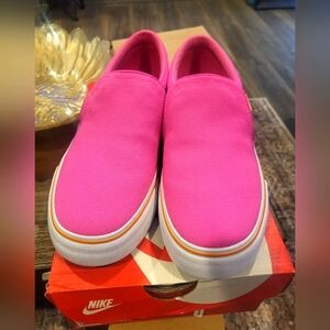 Nike Fuchsia Slip-On Sneakers
